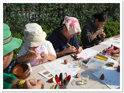 芋版作り 芋版作り