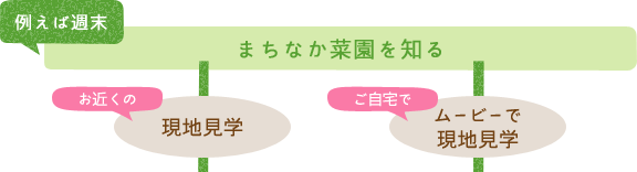 例えば週末：まちなか菜園を知る